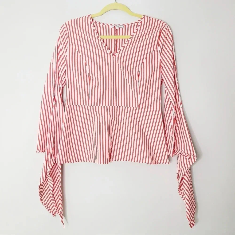 Universal Standard For J. Crew Striped Poplin Top XXS - Picture 3 of 9